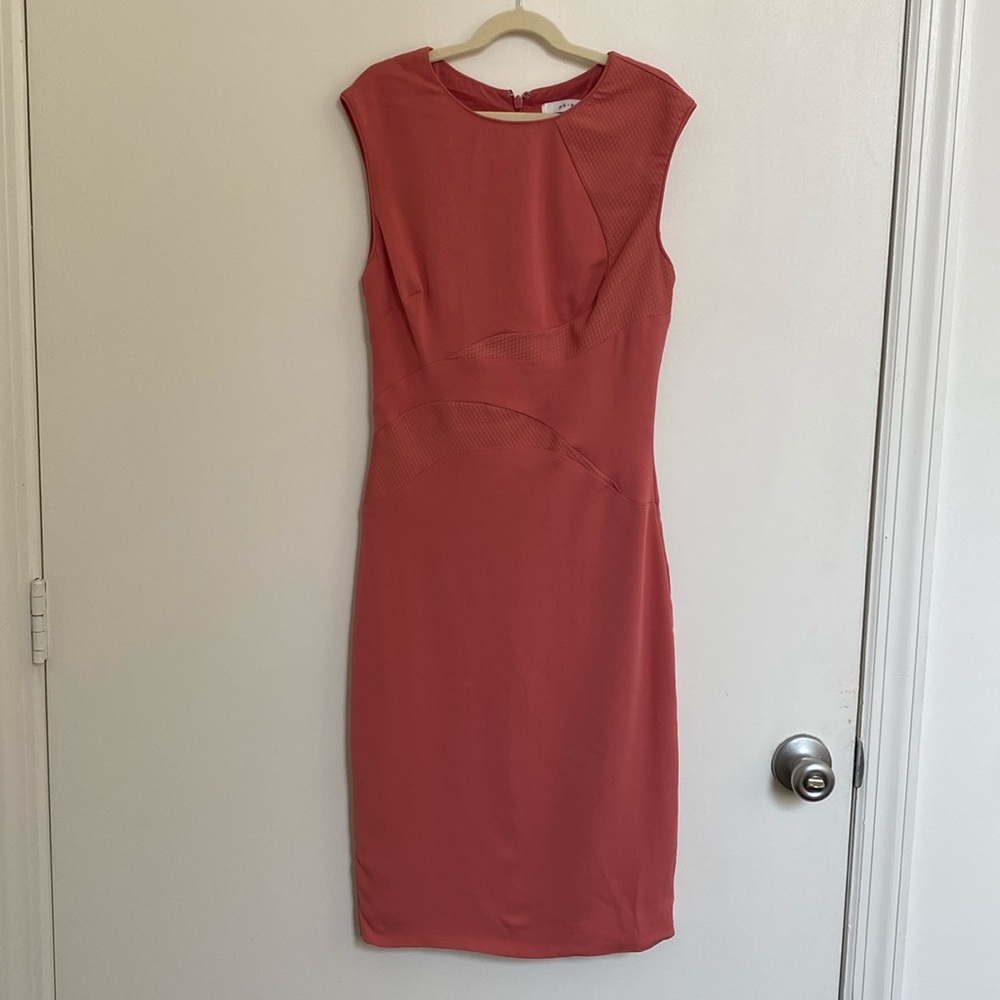 Coral Peachy “Swirl” Reiss Dress Size 0